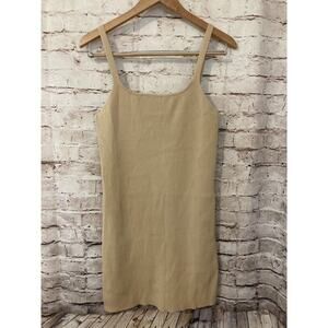 Endless Rose Dress Womens Medium Santana Knit Beige Tan Ribbed Stretch